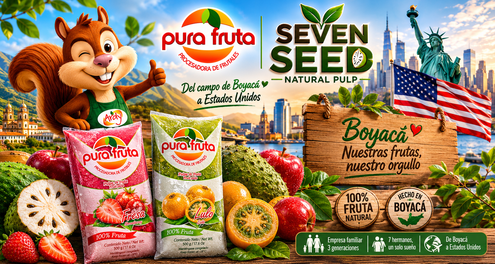 Pura Fruta de Boyacá a conquista Estados Unidos: una historia de campo, familia y perseverancia